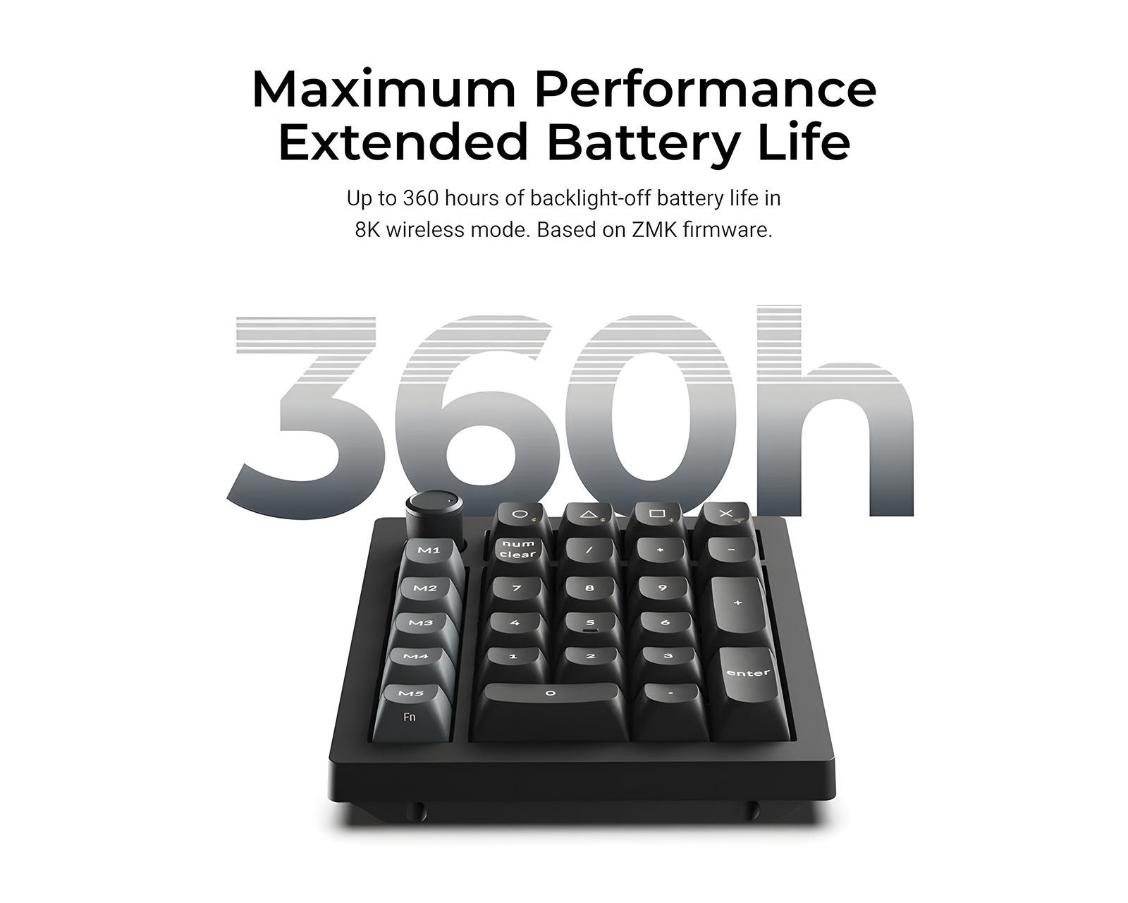 Keychron V0 Ultra 8K Wireless Numpad [Silk POM Banana] - us