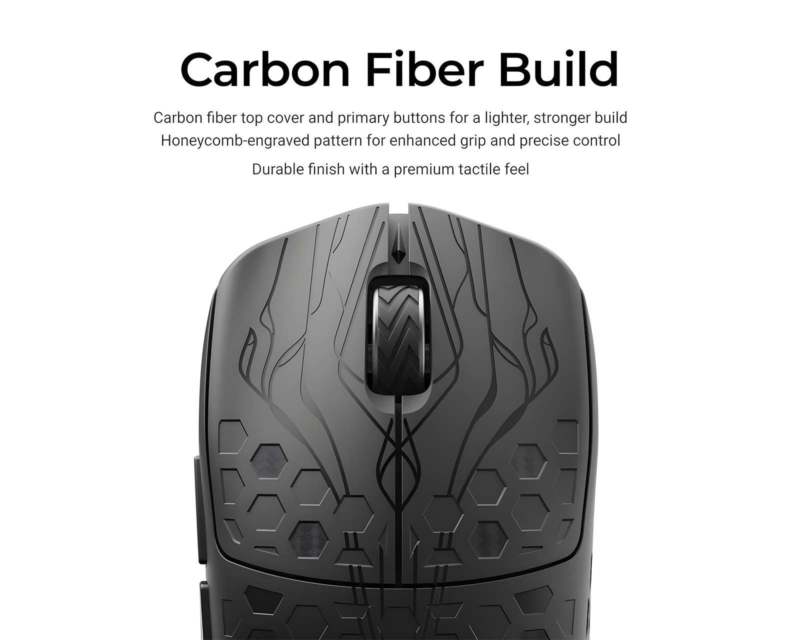 Keychron G5 ゲーミングマウス カーボンファイバー Keychron G5 8K Ultra Light Wireless Mouse - Black - us.MaxGaming.com
