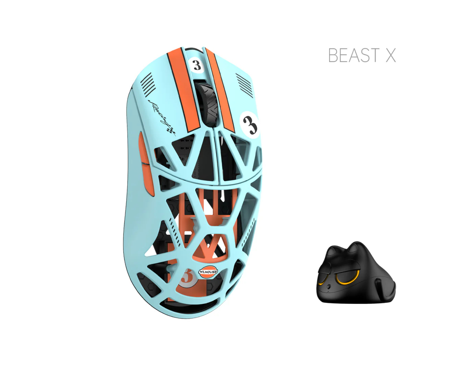 WLMOUSE×DRG BEAST X MAX（OMRON） WLmouse Beast X Max Magnesium Wireless Mouse - 8KHz, PAW3395, 42g