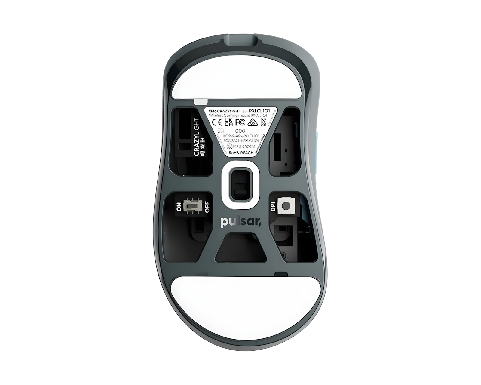 Pulsar Xlite CrazyLight Medium Wireless Gaming Mouse - Rock - us