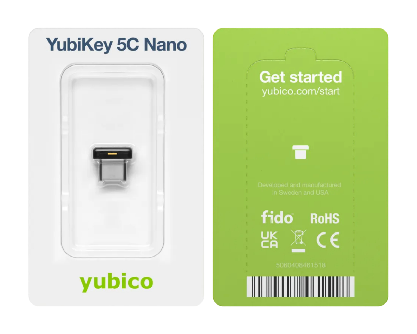 Yubico YubiKey 5C Nano Security Key USB-C - us.MaxGaming.com