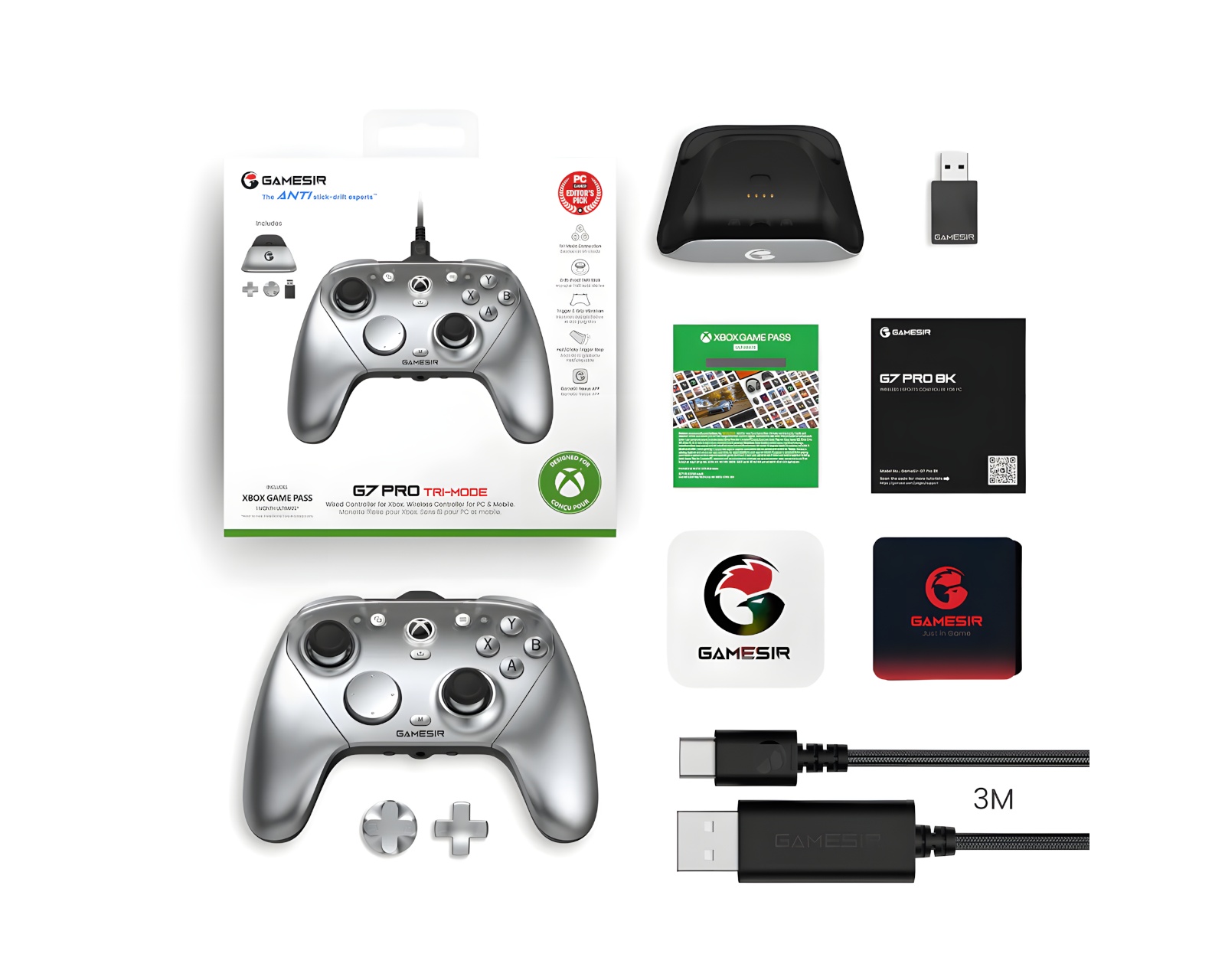 GameSir G7 PRO Controller - Silver - us.MaxGaming.com