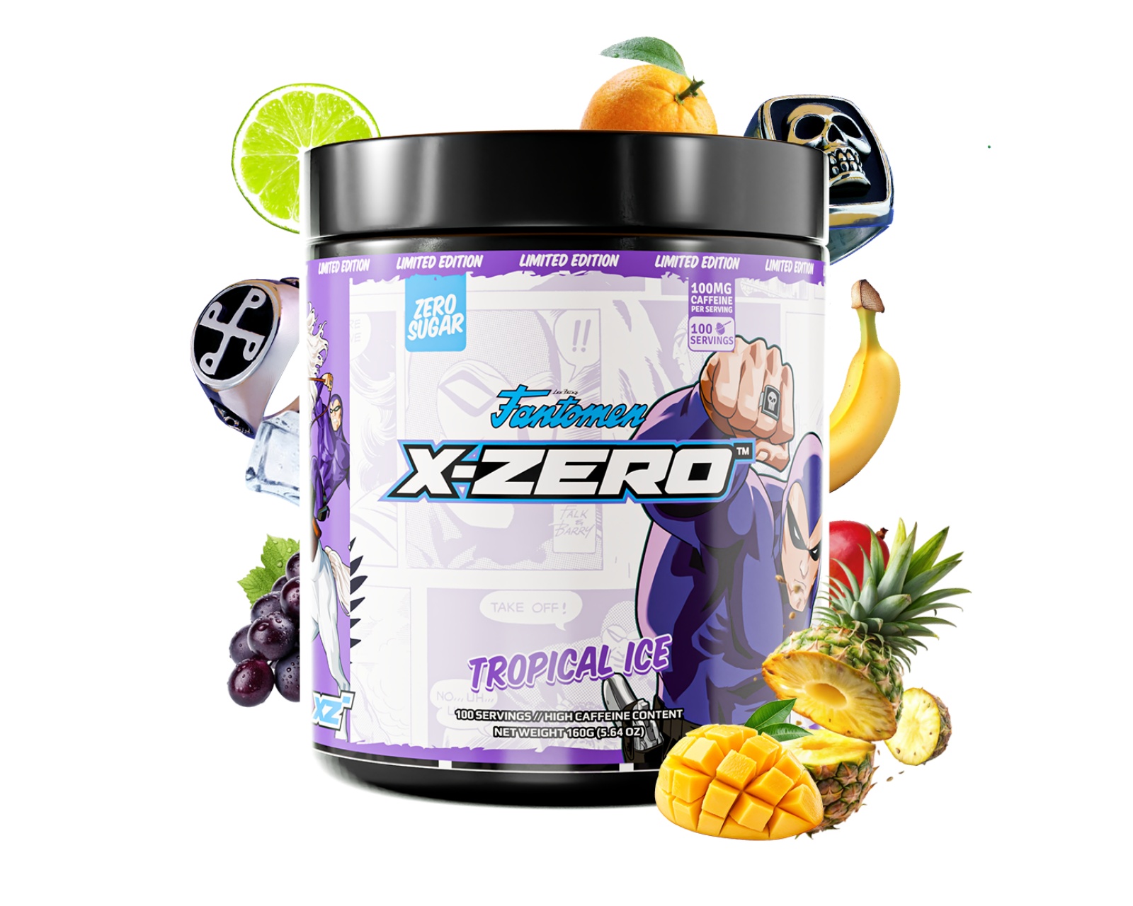 X-Gamer X-Zero The Phantom Tropical Ice - 100 Servings - us
