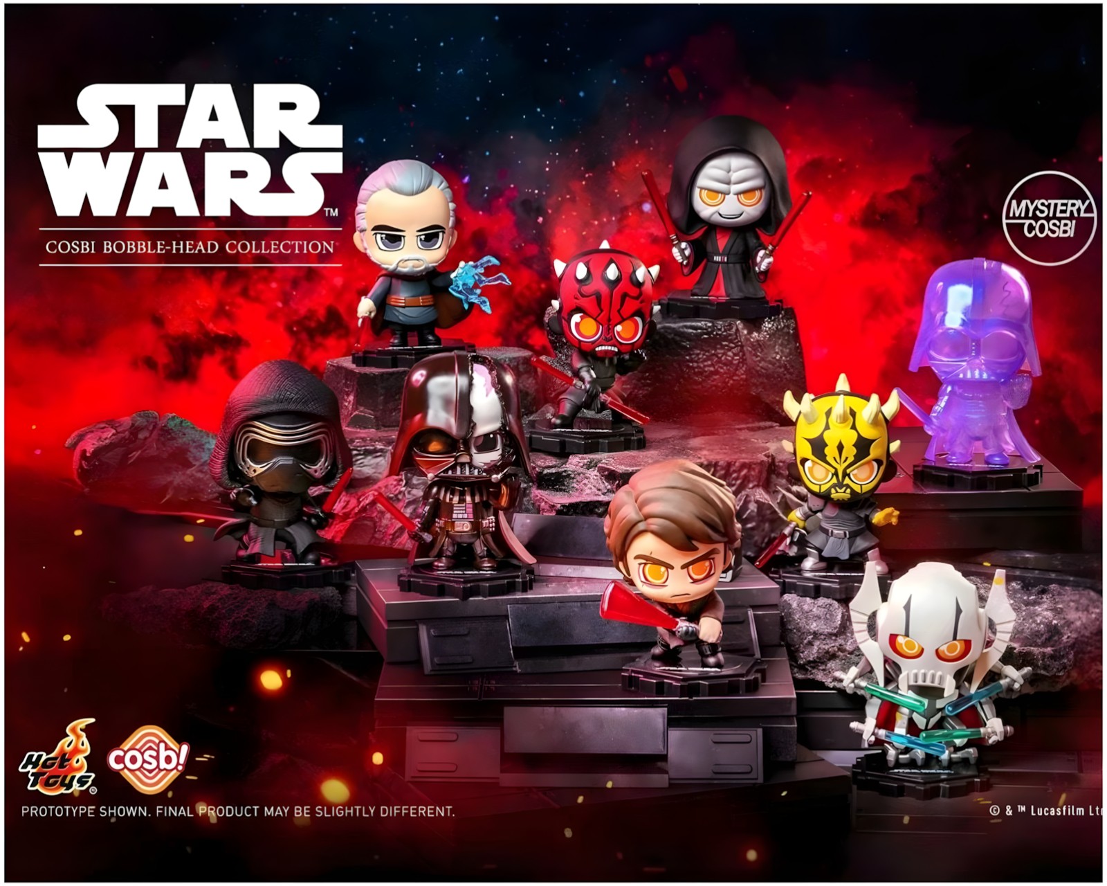 Star Wars Cosbi Mini Figures Dark Side Blind Box - 3 in - us