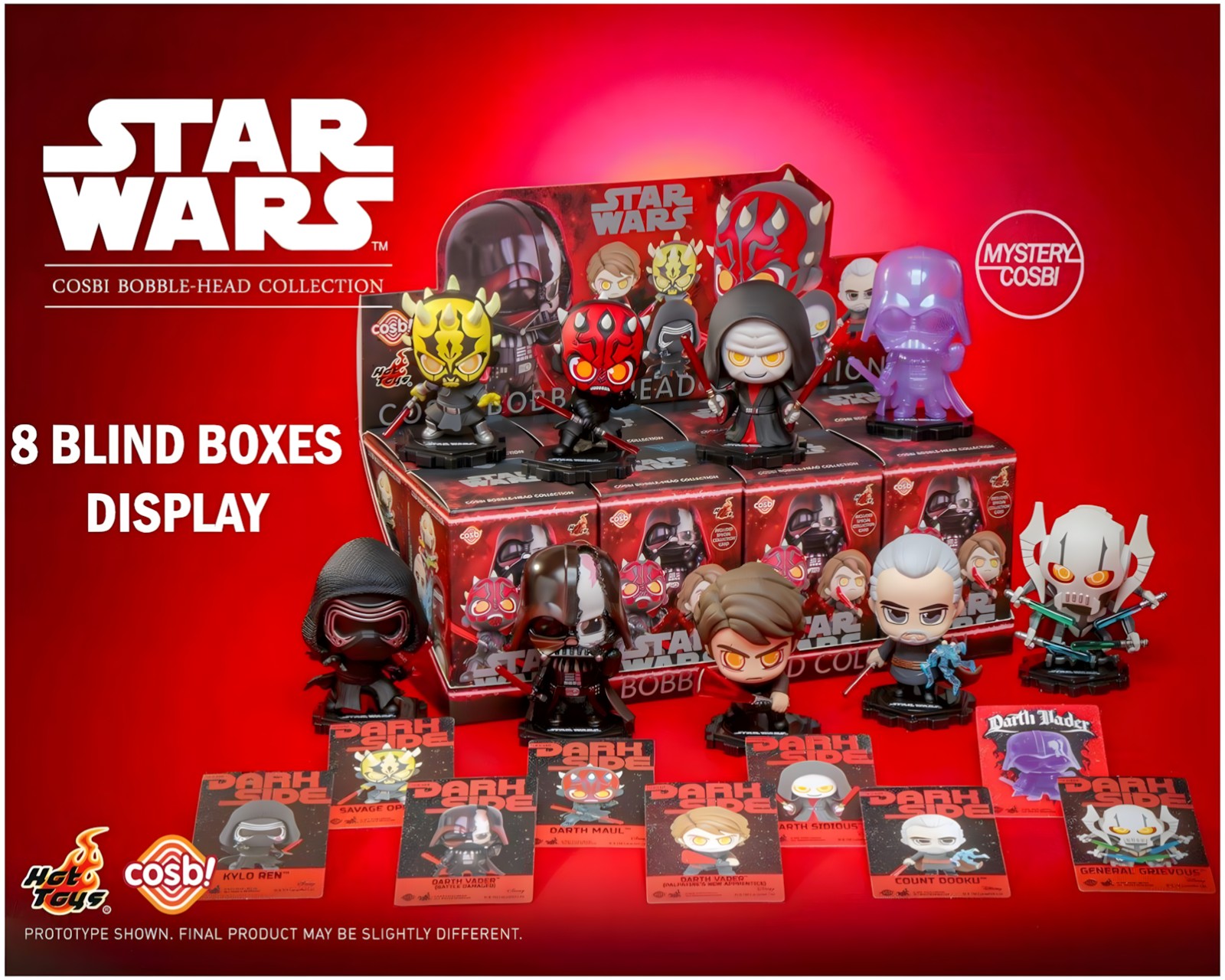 Star Wars Cosbi Mini Figures Dark Side Blind Box - 3 in - us