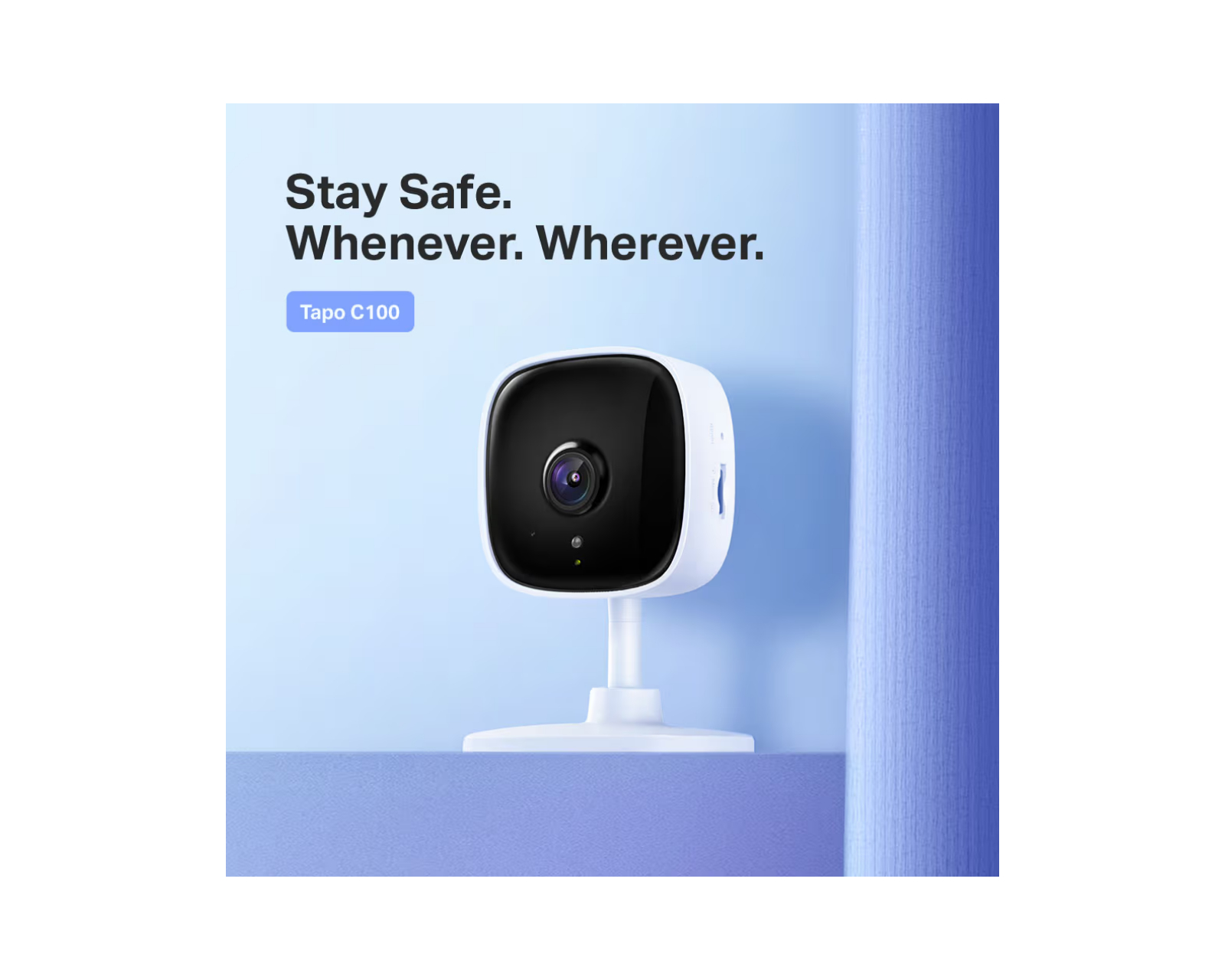 TP-Link Tapo C100 Home Security Wi-Fi Camera - us.MaxGaming.com