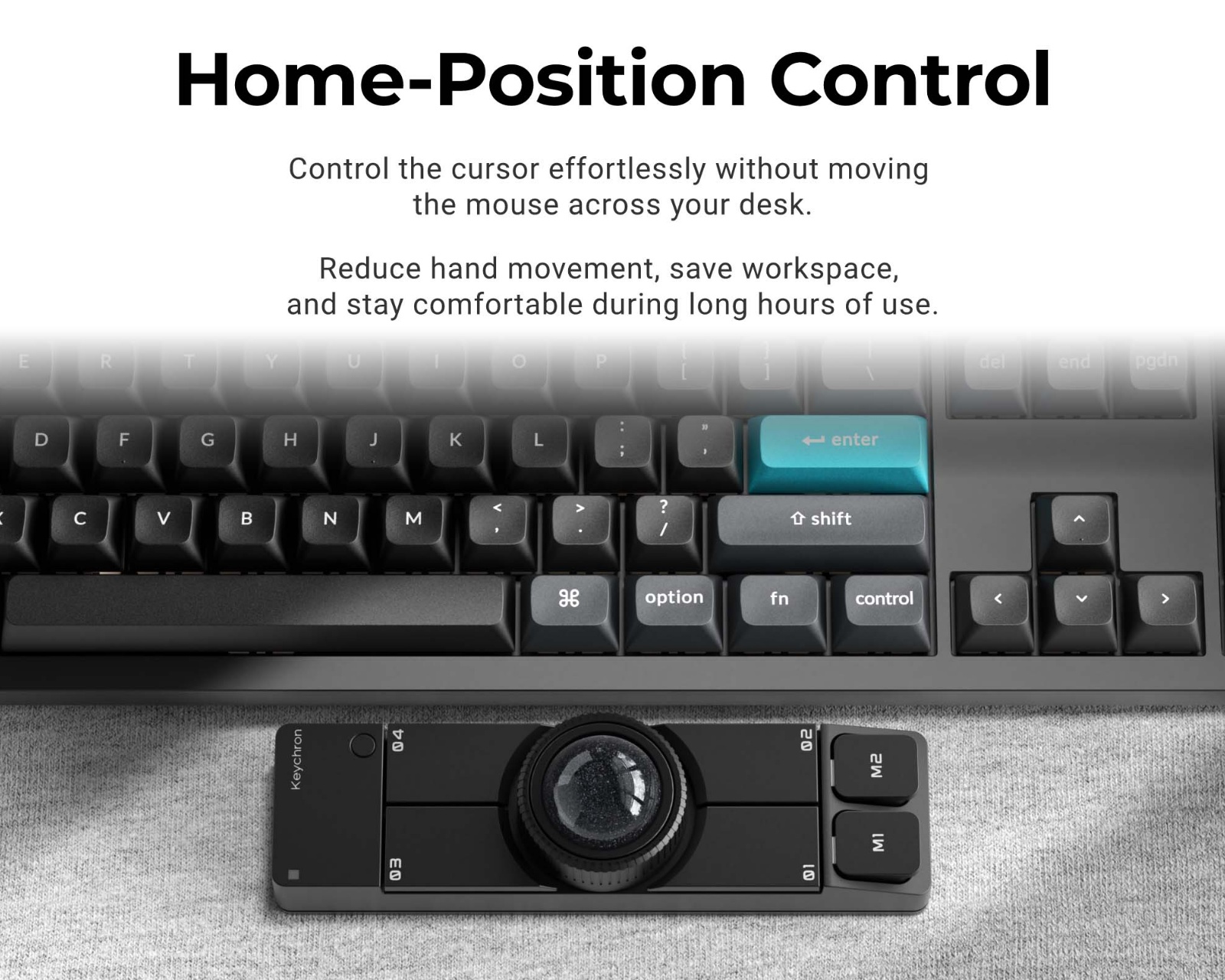 【美品】NapePro Trackball Mouse（Black ） Keychron Nape Pro Wireless Trackball Mouse - Black - us.MaxGaming.com
