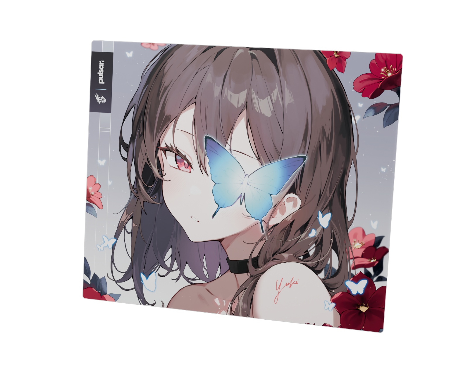 Yuki Aim x Pulsar - Superglide3 Glass Mousepad - Yuki Aim Edition