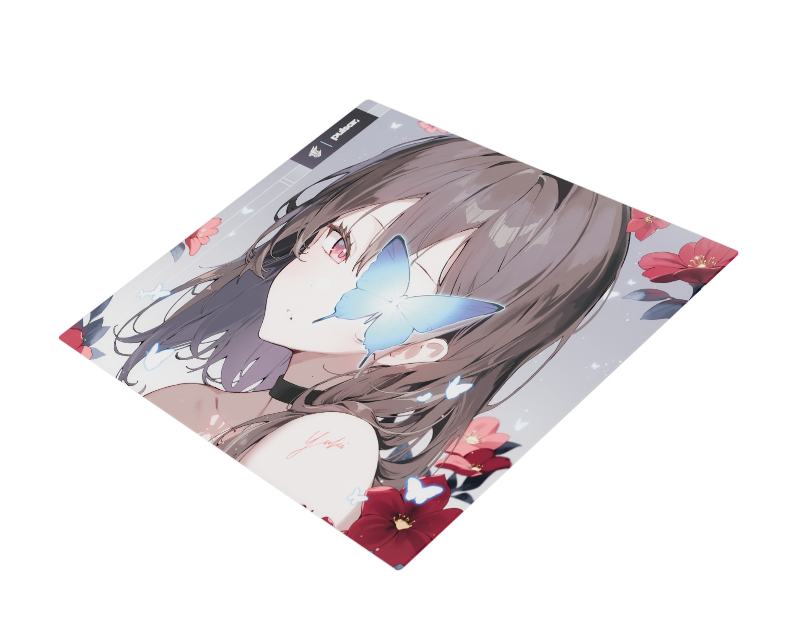 Yuki Aim x Pulsar - Superglide3 Glass Mousepad - Yuki Aim Edition