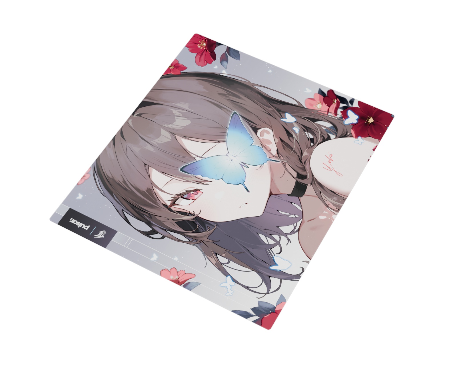 Yuki Aim x Pulsar - Superglide3 Glass Mousepad - Yuki Aim Edition