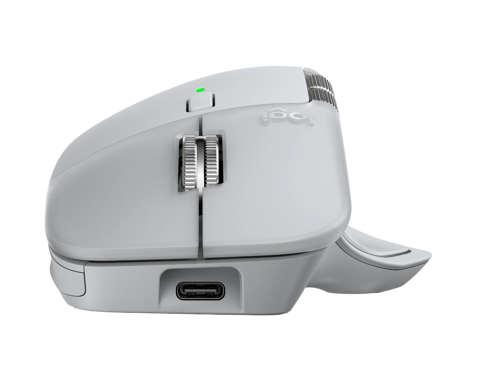 Logitech MX Master 4 Ergonomic Wireless Mouse - Pale Grey - us