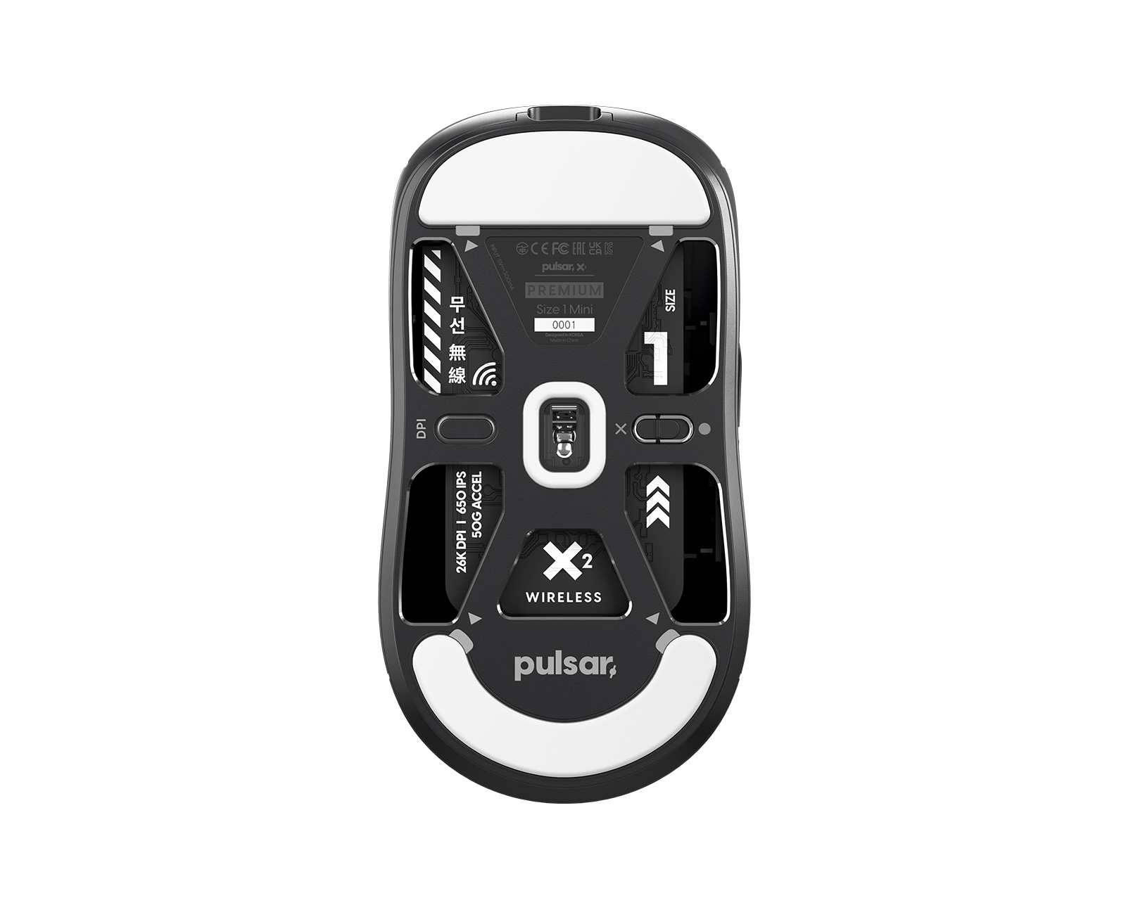 Pulsar X2 Mini Wireless Gaming Mouse - Premium Black (DEMO)