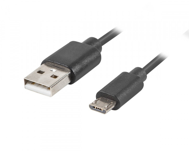 USB 2.0 Cable MICRO-B to USB 1m QC 3.0 Black in the group PC Peripherals / Cables & adapters / USB cable at MaxGaming (13589)