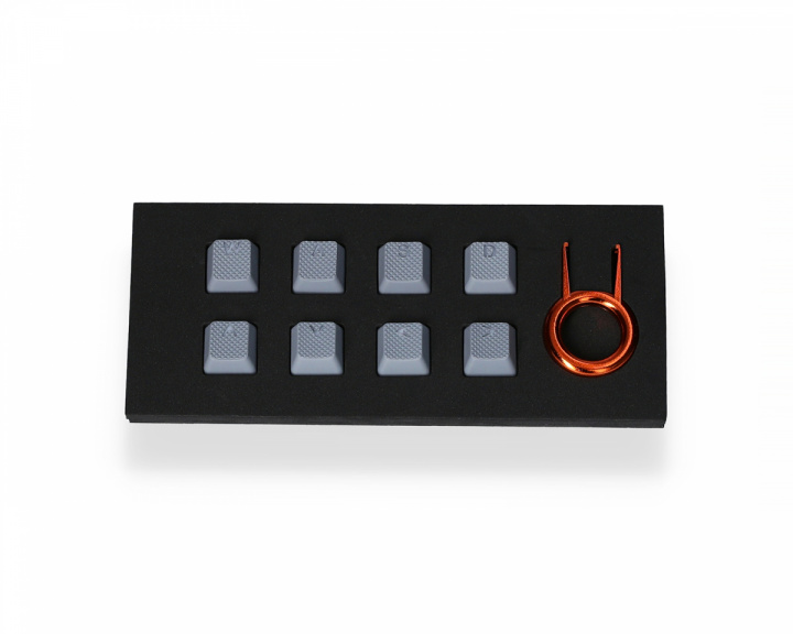 8-Key Rubber Double-shot Backlit Keycap Set - Gray in the group PC Peripherals / Keyboards & Accessories / Keycaps at MaxGaming (14979)