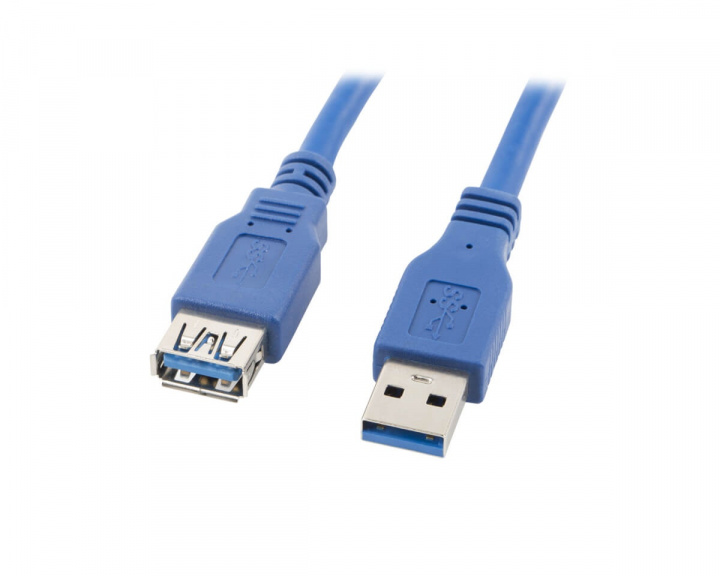 Lanberg USB Extension Cable 3.0 AM-AF Blue (1.8 meter)