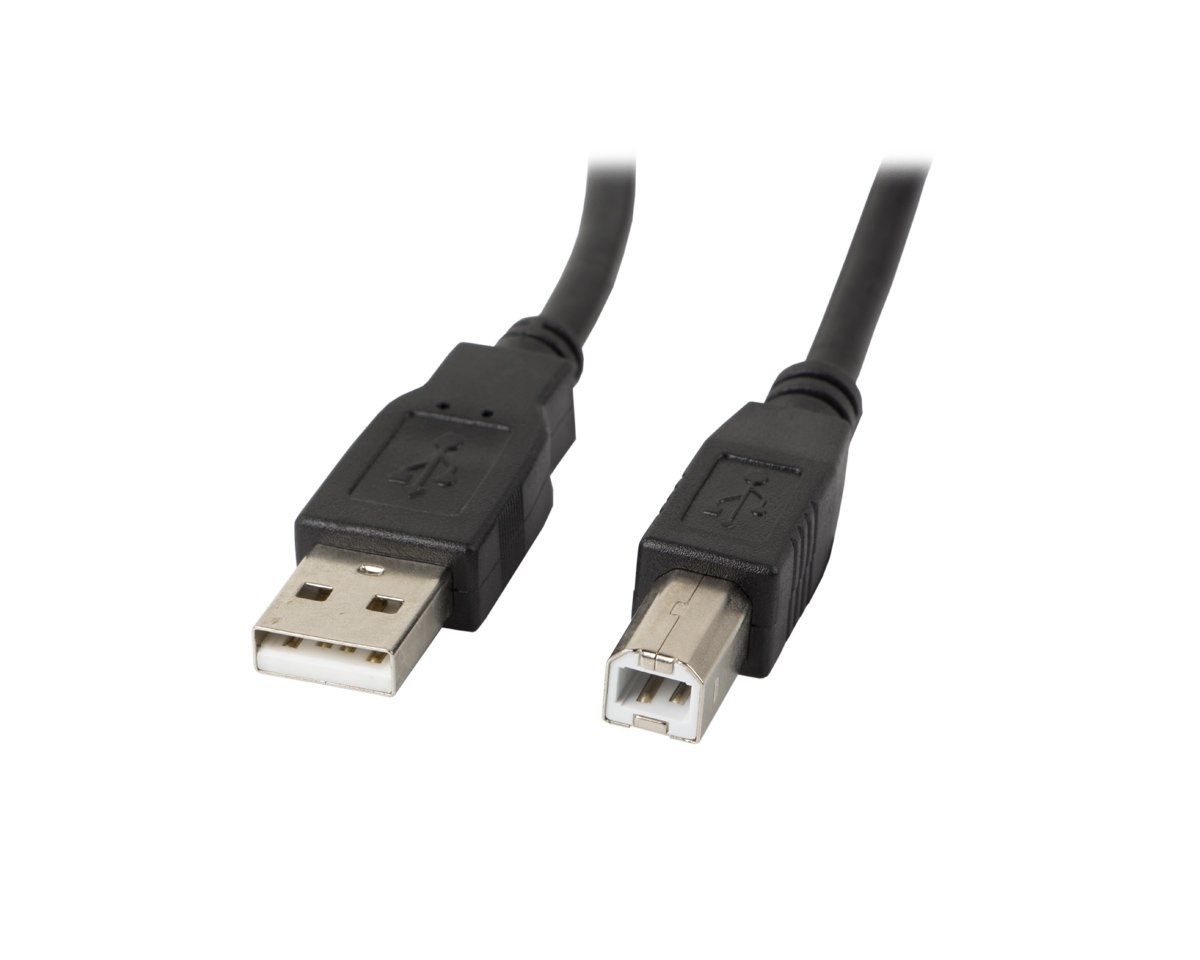 USB-A to USB-B 2.0 Cable Black (1.8 Meter)