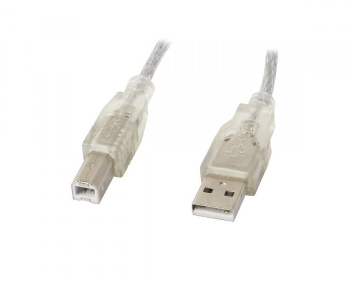 Interactie Immigratie Bedoel Lanberg USB-A to USB-B 2.0 Cable Transparent (5 Meter) - us.MaxGaming.com