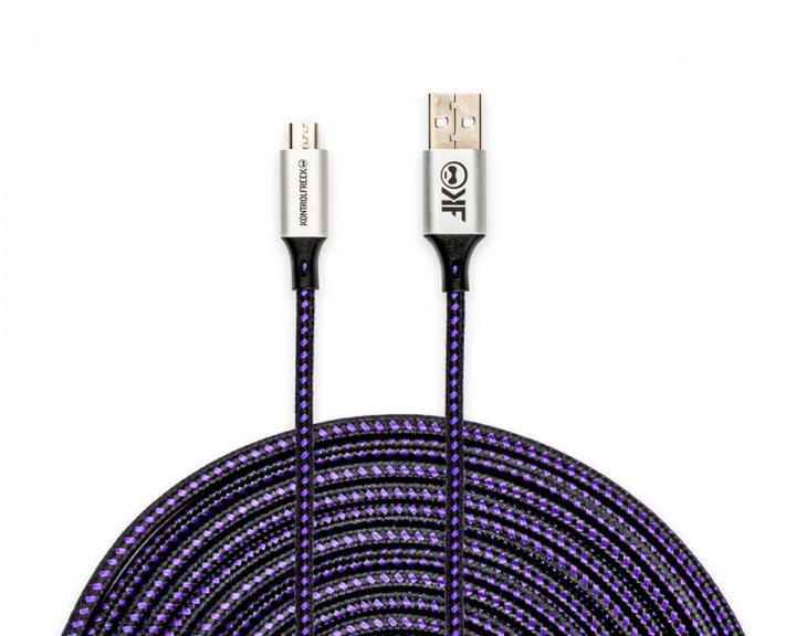 KontrolFreek Gaming USB Cable - Purple/Black