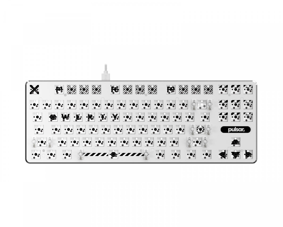 Pulsar keyboard TKL US 80% 銀軸-