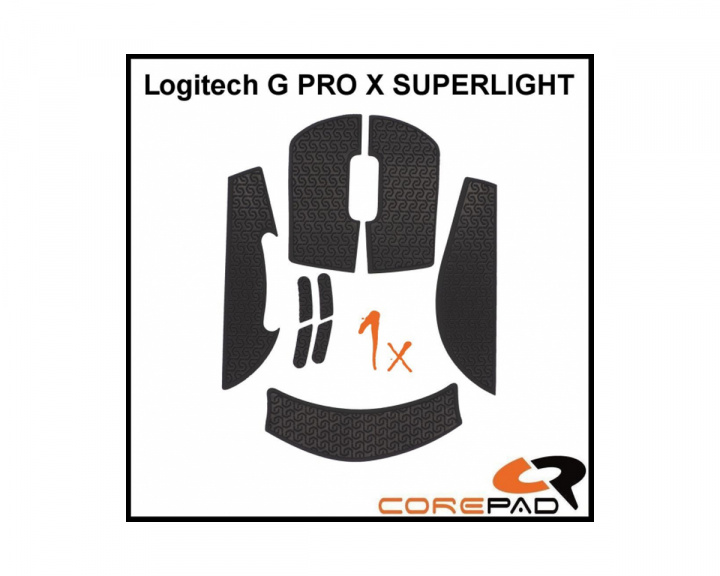 Corepad Soft Grips For Logitech G Pro X Superlight - Black