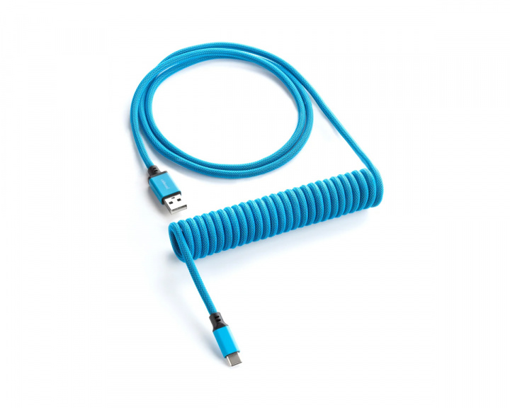 CableMod Classic Coiled Cable USB A to USB Type C, Spectrum Blue - 150 cm