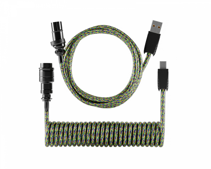 Beige & Black Coiled Aviator Cable – Mechcables