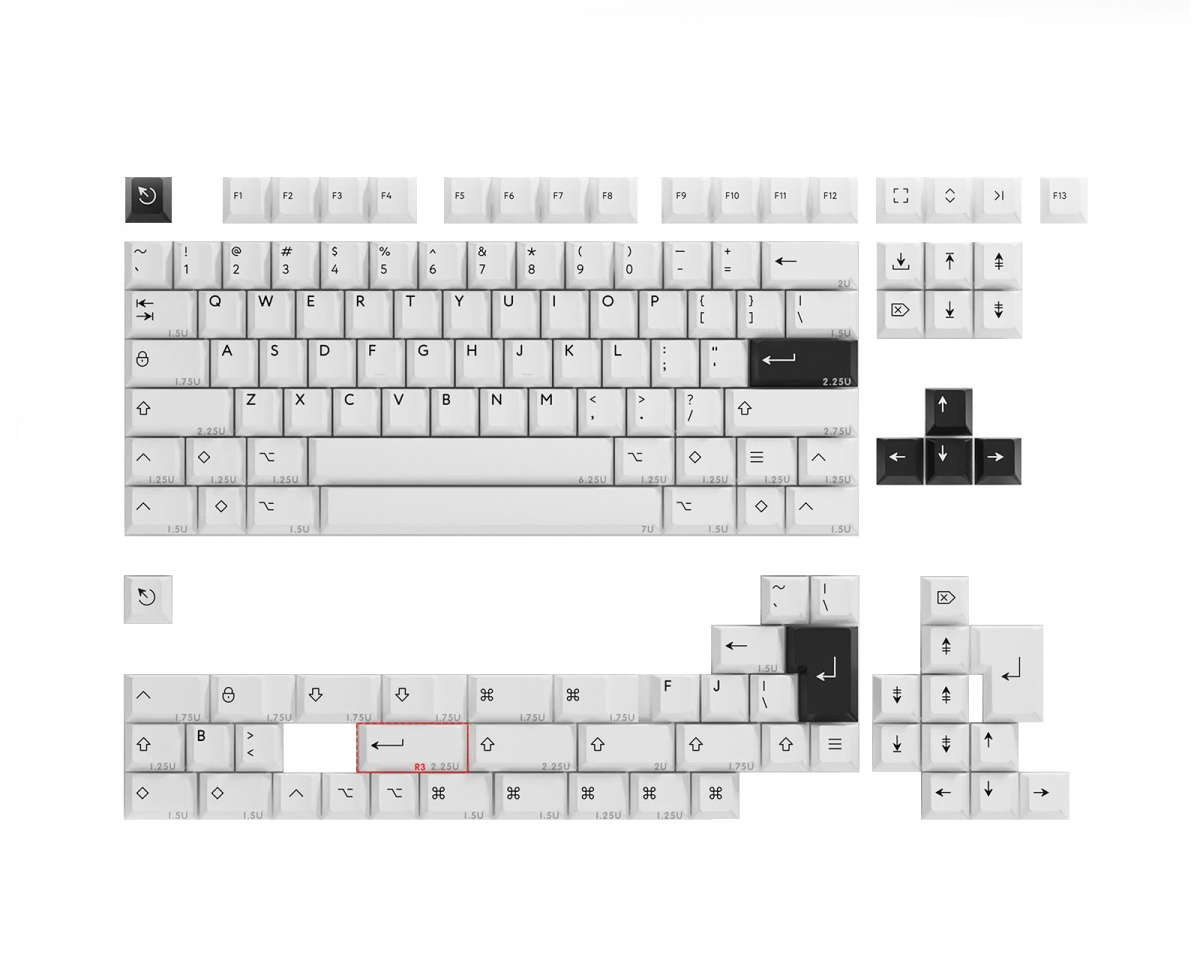 KBDfans PBTfans BoW Base Icon Kit - us.MaxGaming.com