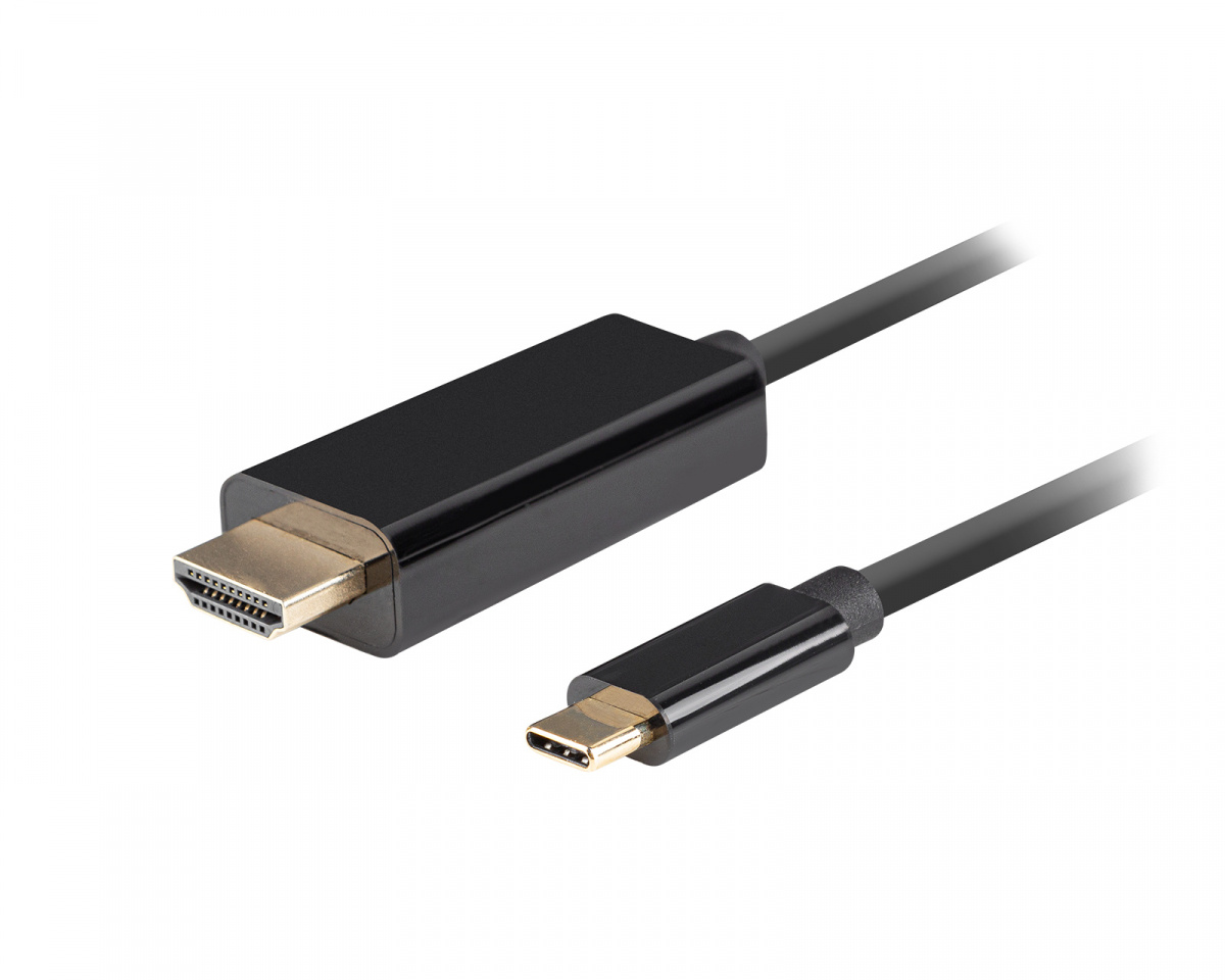 Lanberg USB-C till HDMI Cable 4k 60Hz Black - 1.8m - us.MaxGaming.com
