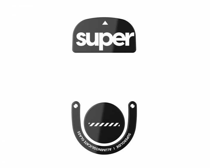 Superglide Version 2 Glass Skates for Logitech G Pro X Superlight 2 - Black