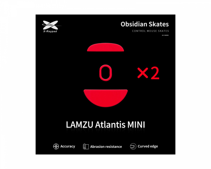 X-raypad Obsidian Mouse Skates for Lamzu Atlantis Mini