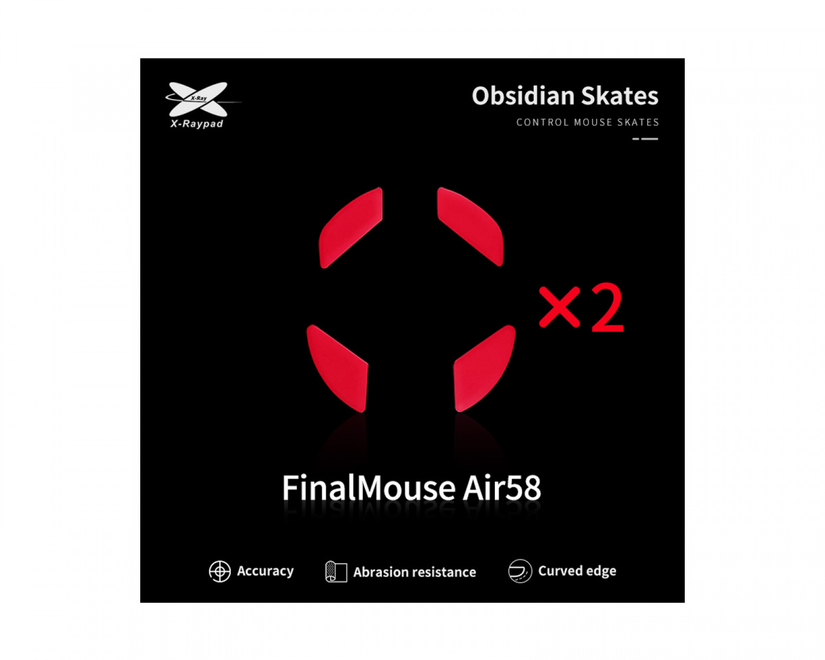 X-raypad Obsidian Mouse Skates for Finalmouse Air58 Ninja - us