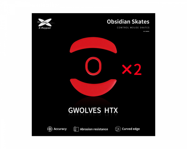X-raypad Obsidian Mouse Skates for G-Wolves HTX 4K/HTX ACE