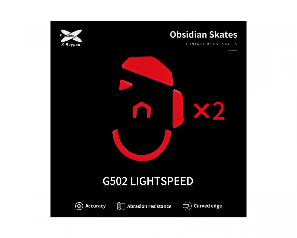 X-raypad Obsidian Mouse Skates for Logitech G502 Lightspeed - us