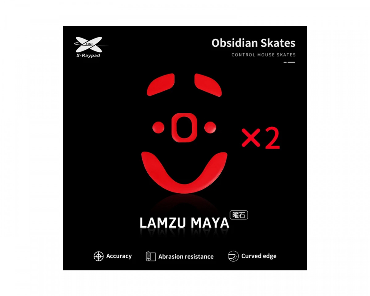 X-raypad Obsidian Mouse Skates for Lamzu Maya