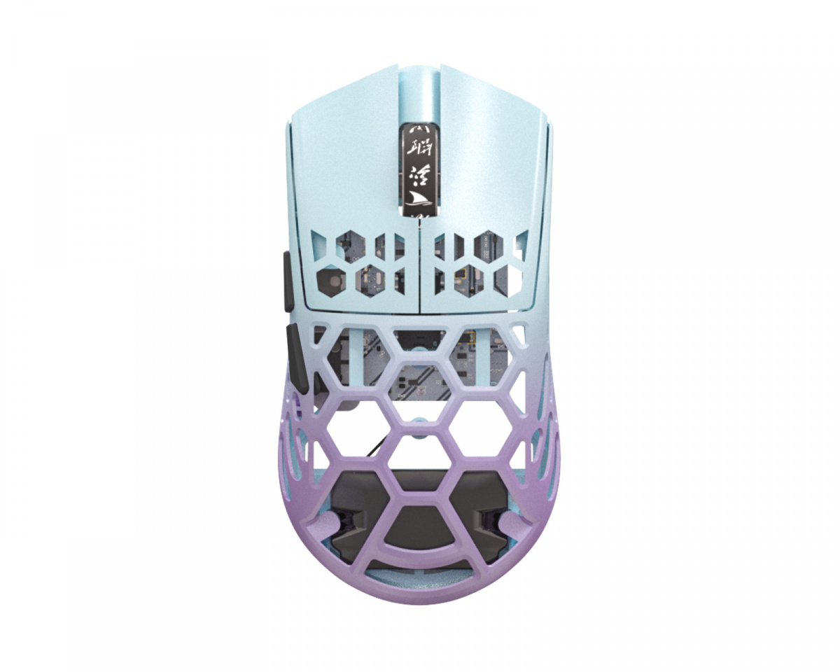 Darmoshark M2 4K Wireless Gaming Mouse - Blue/Purple - us