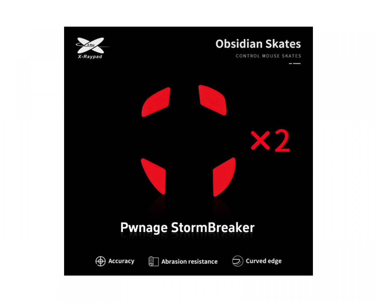 X-raypad Obsidian Mouse Skates for Pwnage StormBreaker - us