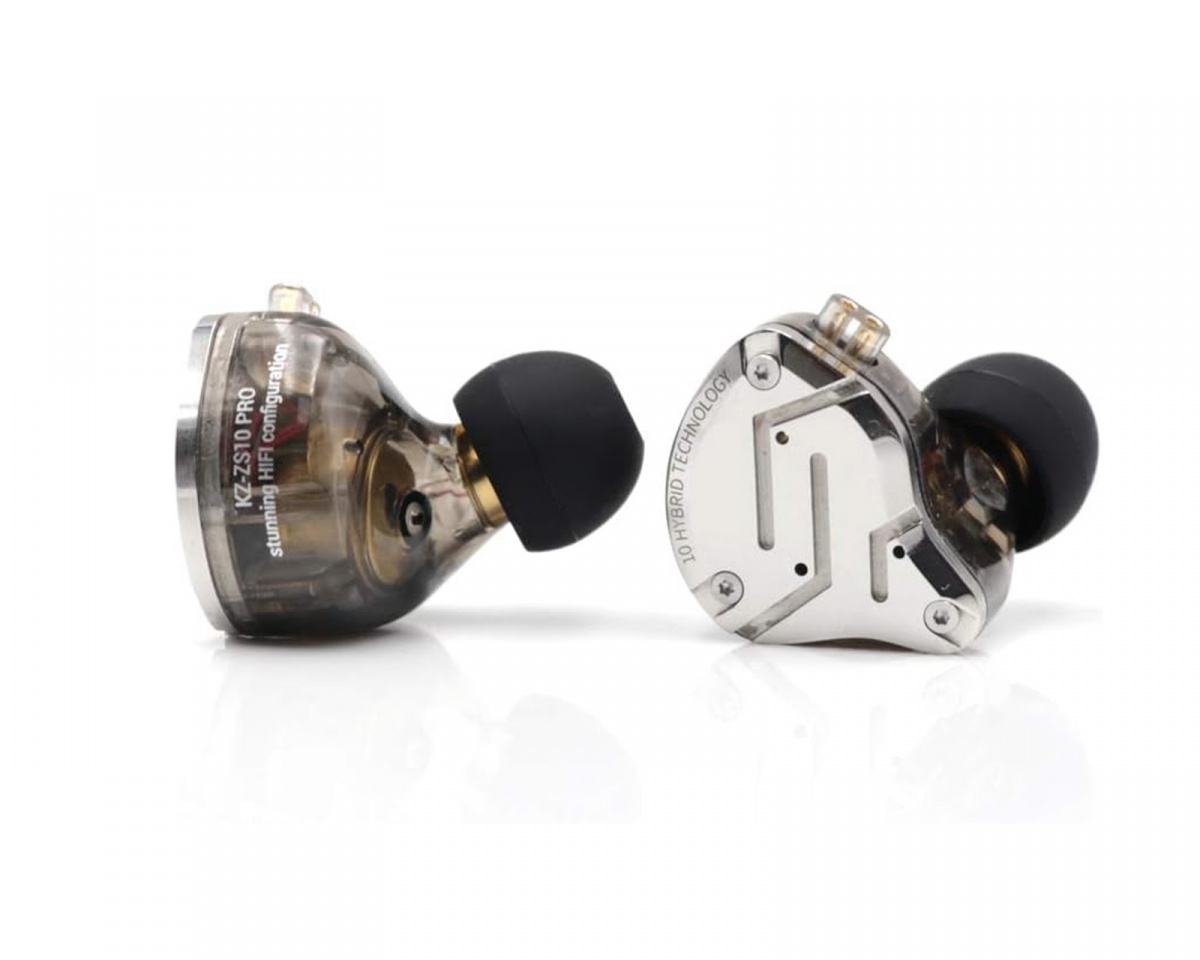 KZ ZS10 Pro IEM Headphones with 3.5mm Microphone - Black - us