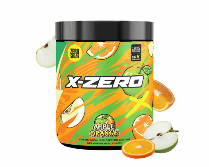 X-Gamer X-Zero Apple Orange - 100 Servings