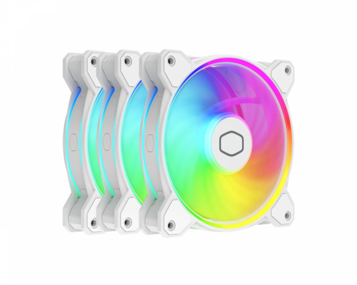 Cooler Master MasterFan MF120 Halo2 3-pack - White