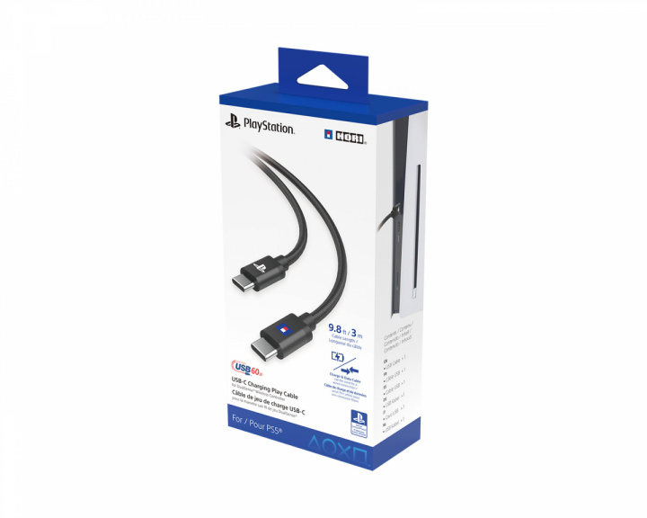 Hori USB-C Charging Play Cable for PlayStation 5 - 3m