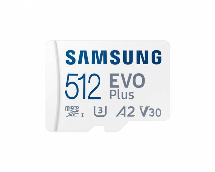 Samsung EVO Plus microSDXC UHS-I U3 512GB & SD adapter - Flash Memory Card