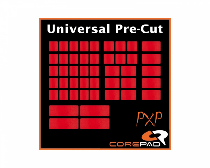 Corepad PXP Universal Pre-Cut Grips for Keyboard & Mouse - Red