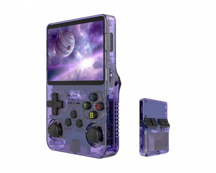 - R36S 128gb Retro Handheld Video Game Console - Purple