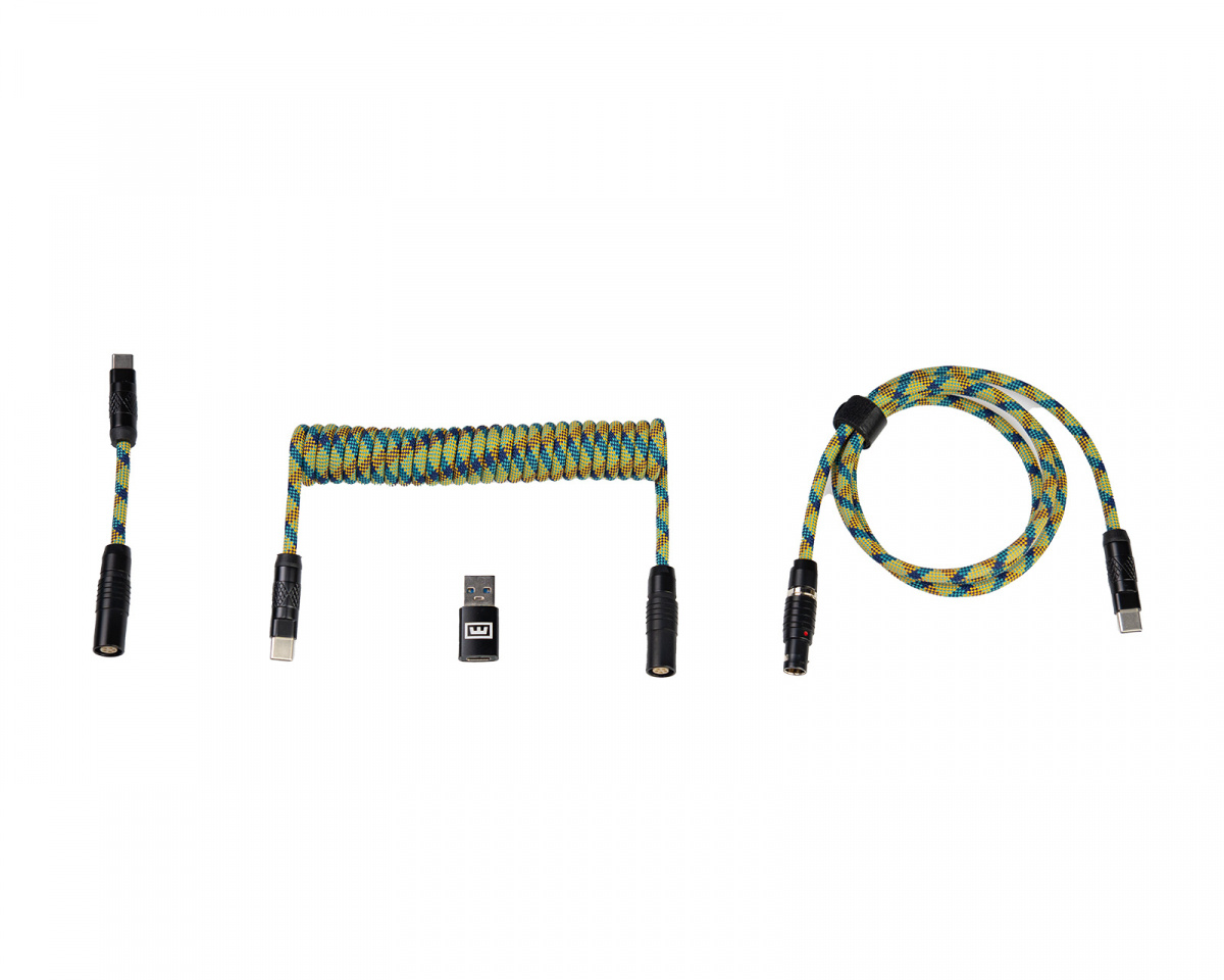 Wooting Detachable USB-C Coiled/Straight Cable Set - Just