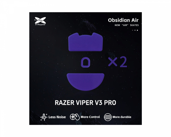 X-raypad Obsidian Air Mouse Skates for Razer Viper V3 Pro