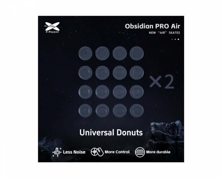 X-raypad Obsidian Air Pro Mouse Skates - Universal Donuts