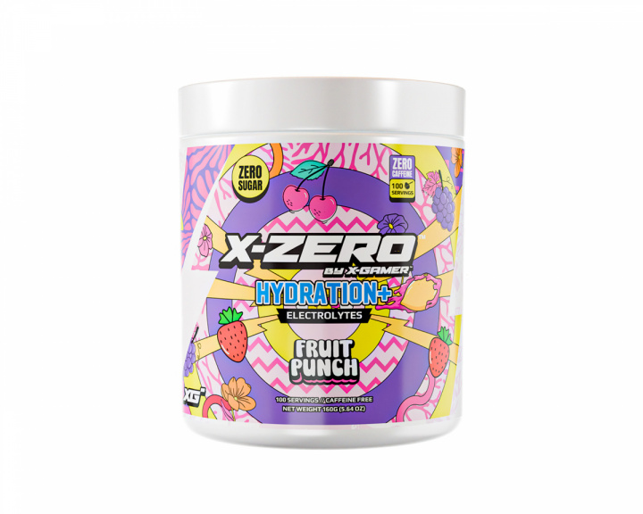 X-Gamer X-Zero Hydration+ Fruit Punch - 100 Servings