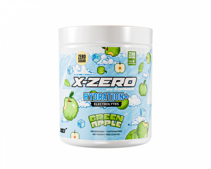 X-Gamer X-Zero Hydration+ Green Apple - 100 Servings