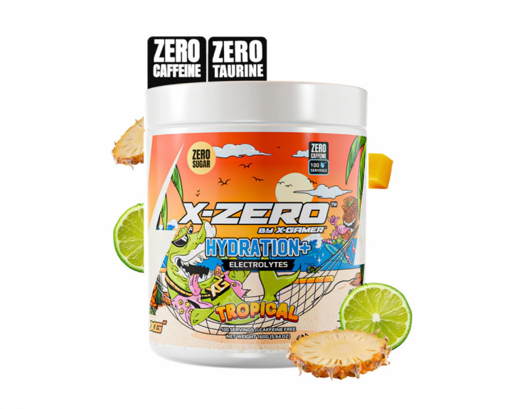X-Gamer X-Zero Hydration+ Tropical - 100 Servings
