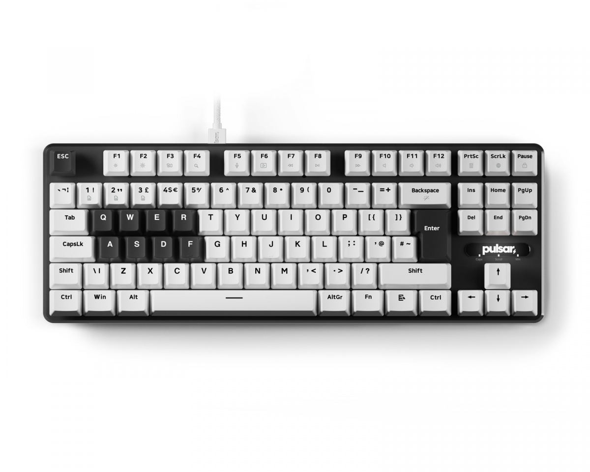 Pulsar PCMK 2 HE TKL Mechanical Keyboard ISO - White - us